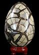 Septarian Dragon Egg Geode With Removable Section #51315-1